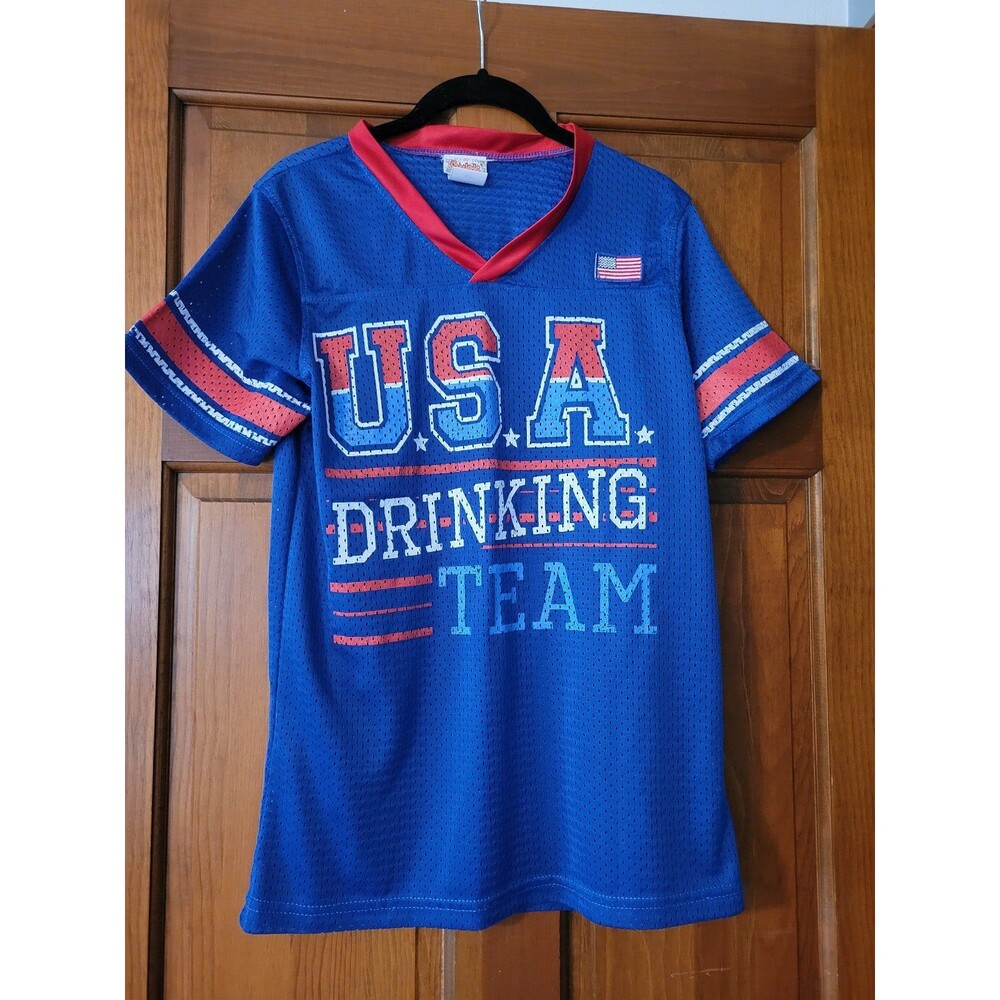 Women's small USA drinking team top 4th of July